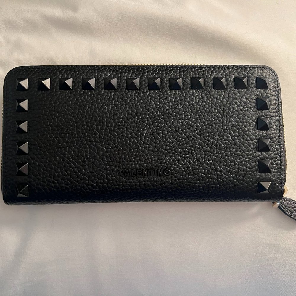 Valentino Black Stud Wallet